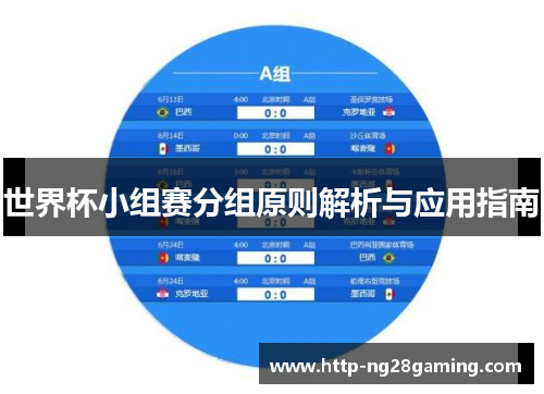 世界杯小组赛分组原则解析与应用指南 世界杯小组赛分组原则解析与应用指南